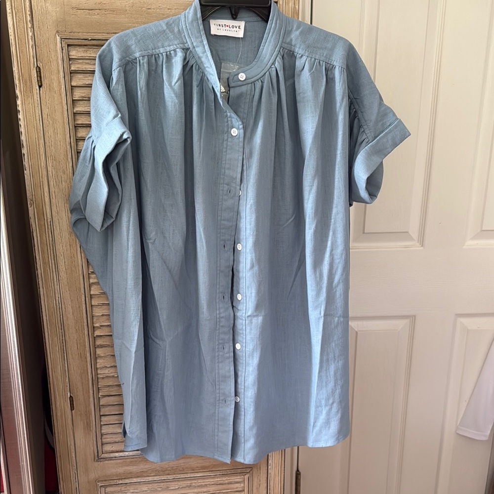 First Love linen top